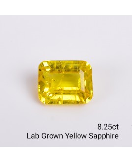 LAB GROWN YELLOW SAPPPHIRE 8.25 Cts OCTAMIXED