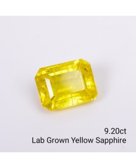 LAB GROWN YELLOW SAPPPHIRE 9.20 Cts OCTAMIXED