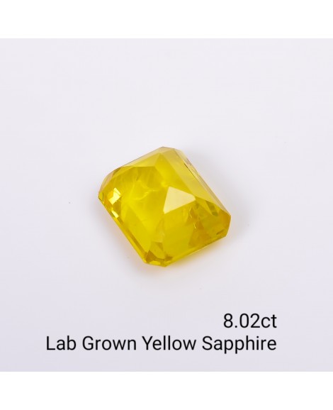 LAB GROWN YELLOW SAPPPHIRE 8.02 Cts OCTAMIXED