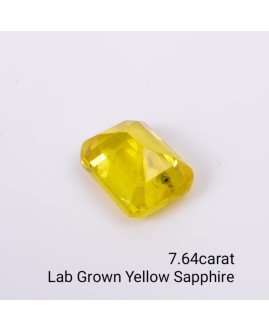 LAB GROWN YELLOW SAPPPHIRE 7.64 Cts OCTAMIXED