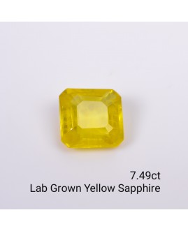 LAB GROWN YELLOW SAPPPHIRE 7.49 Cts OCTAMIXED