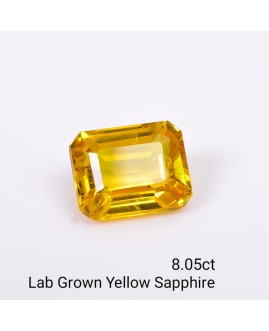 LAB GROWN YELLOW SAPPPHIRE 8.05 Cts OCTAMIXED