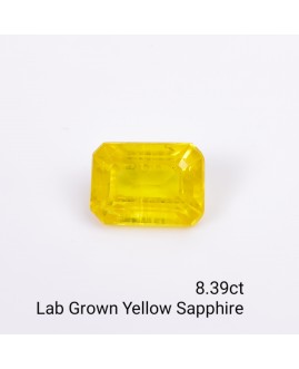 LAB GROWN YELLOW SAPPPHIRE 8.39 Cts OCTAMIXED