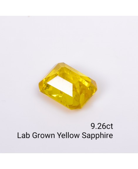LAB GROWN YELLOW SAPPPHIRE 9.26 Cts OCTAMIXED