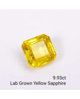 LAB GROWN YELLOW SAPPPHIRE 9.93 Cts OCTAMIXED