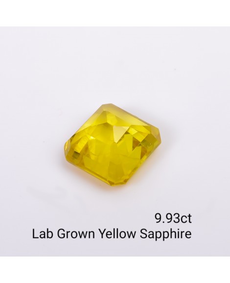 LAB GROWN YELLOW SAPPPHIRE 9.93 Cts OCTAMIXED
