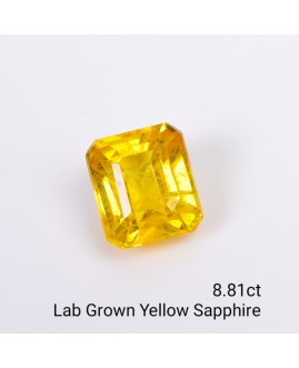 LAB GROWN YELLOW SAPPPHIRE 8.81 Cts OCTAMIXED