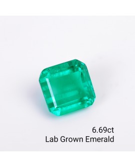 LAB GROWN EMERALD 6.69cts OCTA MIXED