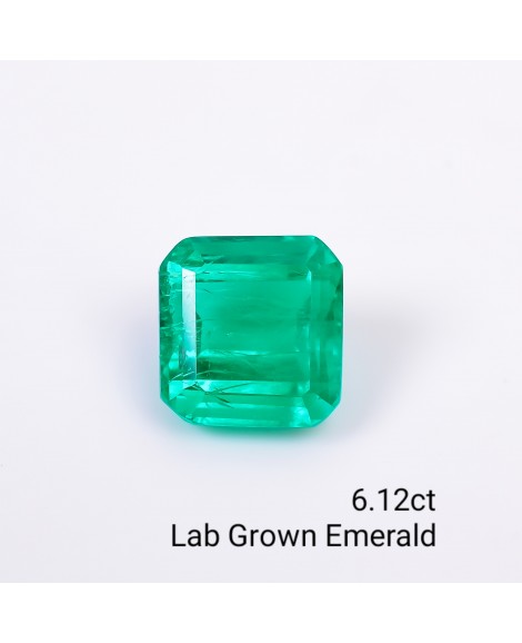 LAB GROWN EMERALD 6.12CTS OCTA MIXED
