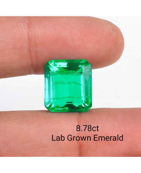 LAB GROWN EMERALD 8.78CTS OCTA MIXED