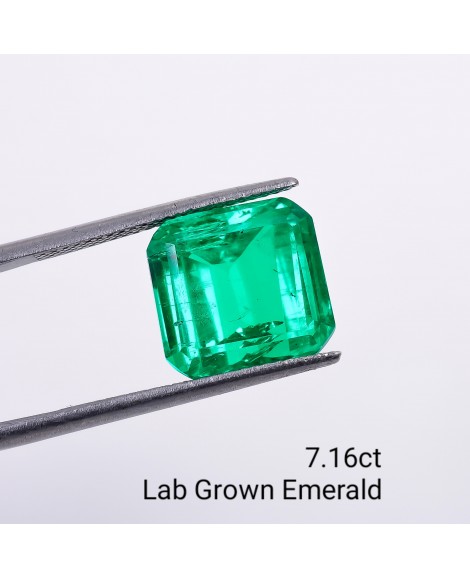 LAB GROWN EMERALD 7.16CTS OCTA MIXED