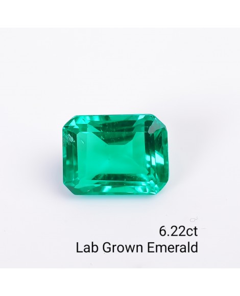 LAB GROWN EMERALD 6.22CTS OCTA MIXED
