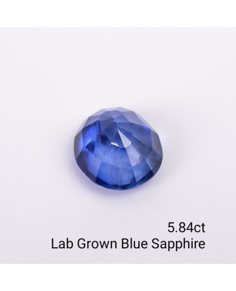 LAB GROWN BLUE SAPPPHIRE 5.84 Cts OVALMIXED LAB GROWN BLUE SAPPPHIRE 5.84 Cts OVALMIXED
